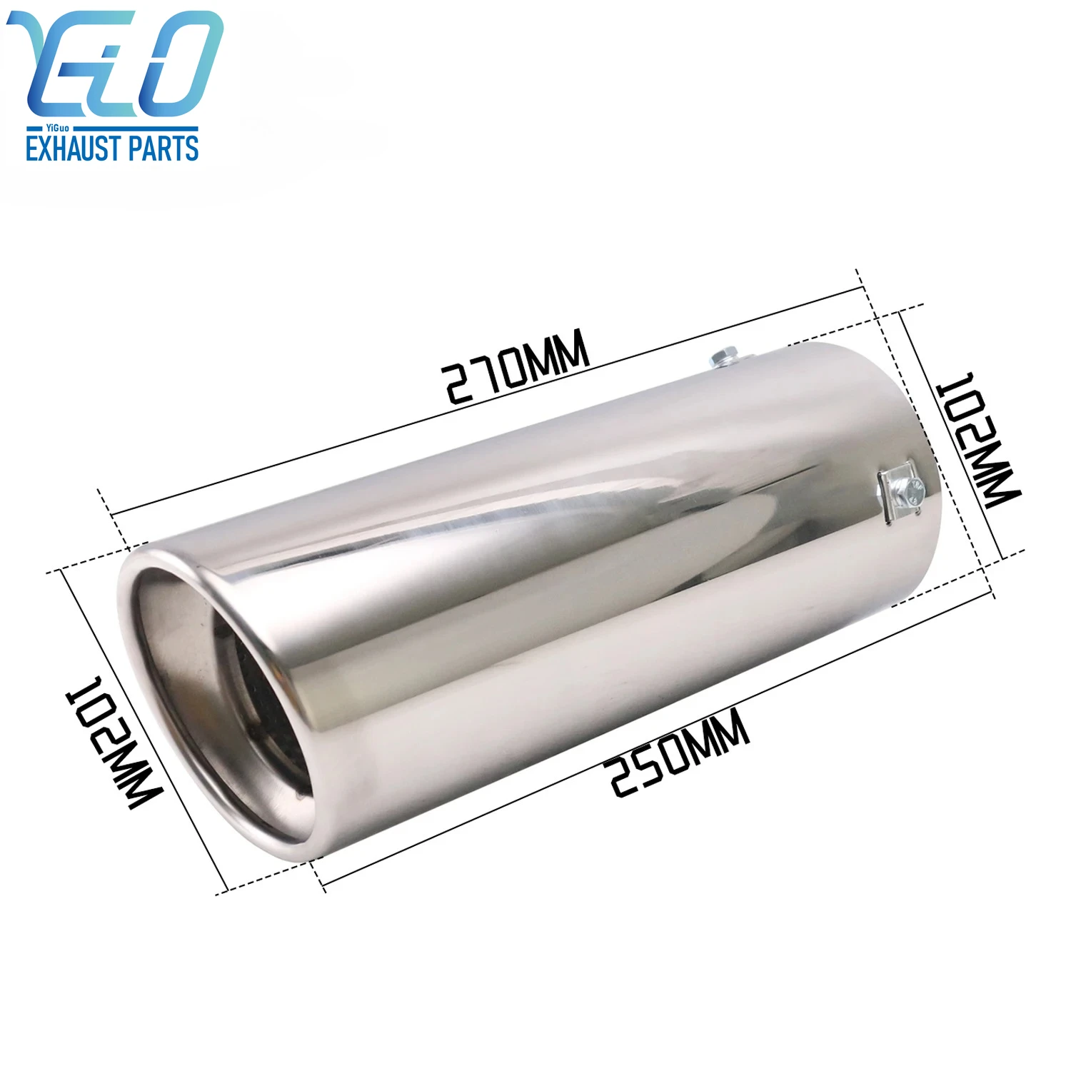 Stainless Steel 304 Exhaust Muffler Tip Universal Car Exhaust End Tip 102mm inlet outlet Slant Muffler Tail Pipe
Stainless Steel 304 Exhaust Muffler Tip Universal Car Exhaust End Tip 102mm inlet outlet Slant Muffler Tail Pipe