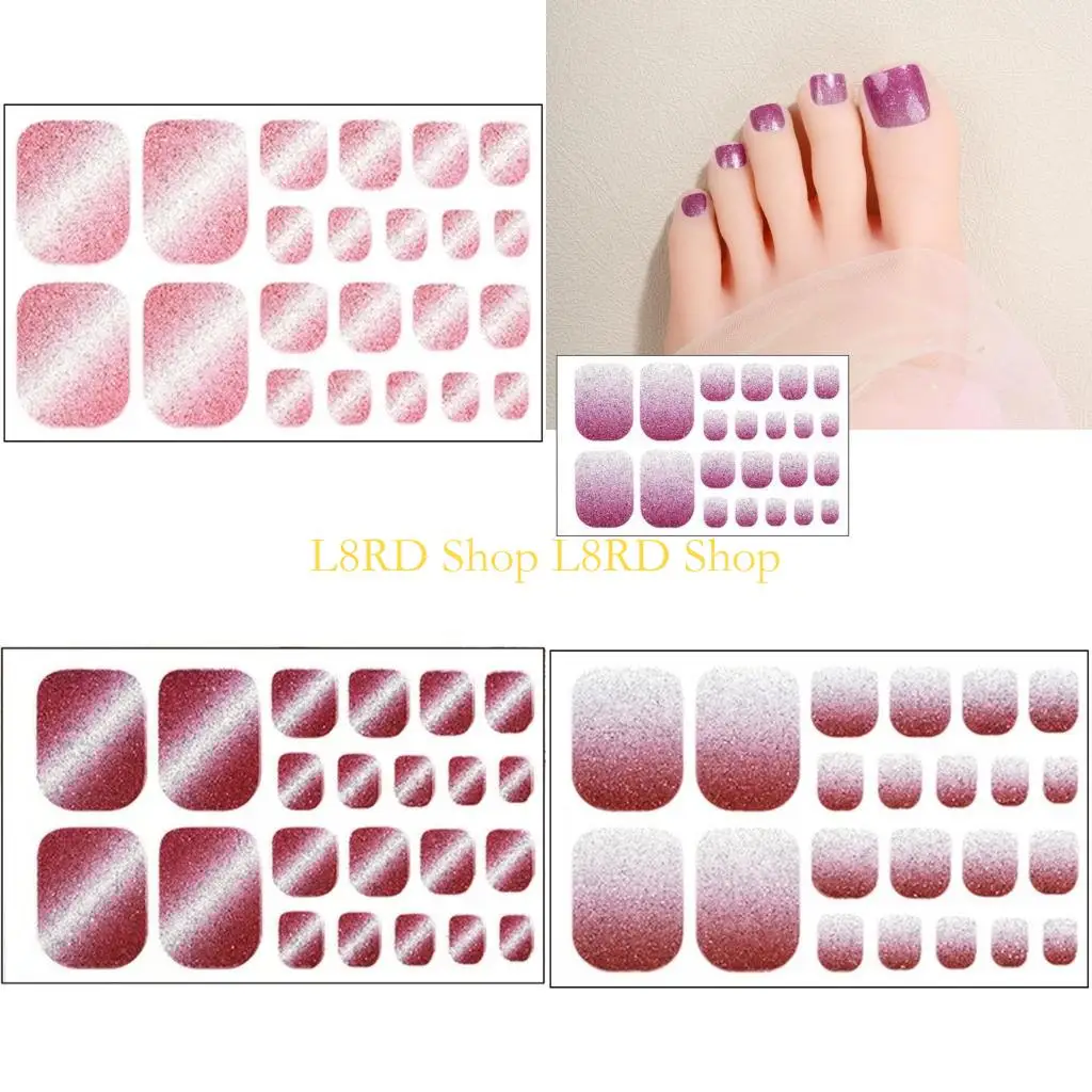 L8RD False Toenails Tips Cats Eye Toenail Art Stickers Self-Adhesive Toenail Wraps for Women and Girl
L8RD False Toenails Tips Cats Eye Toenail Art Stickers Self-Adhesive Toenail Wraps for Women and Girl