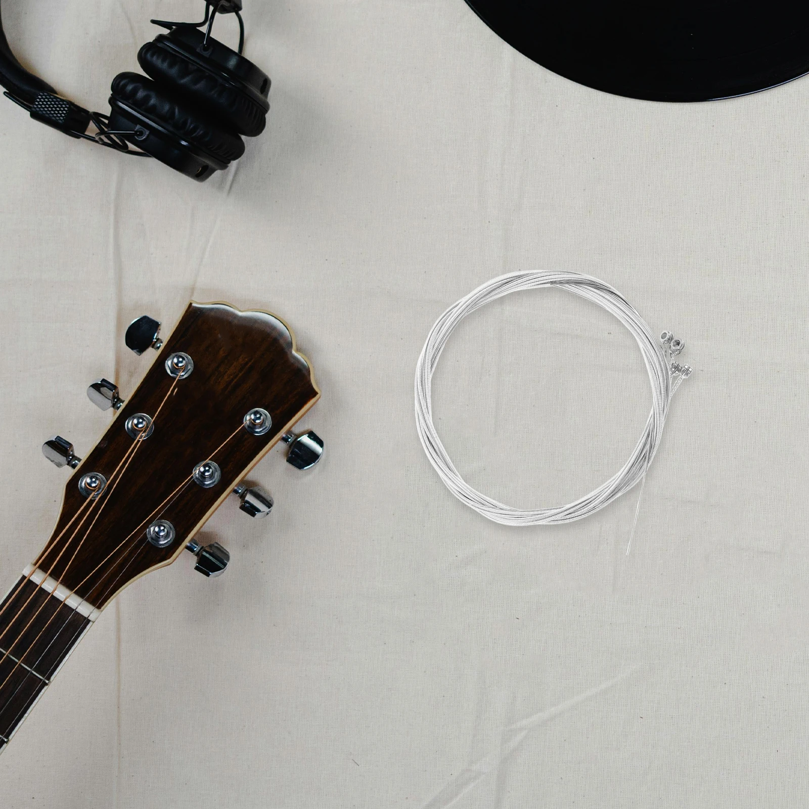 6 Silver Plated Guitar Strings Acoustic Bass Parts Accessories Long Lasting Durable Vibrant Sound Easy Replacement Kit
6 Silver Plated Guitar Strings Acoustic Bass Parts Accessories Long Lasting Durable Vibrant Sound Easy Replacement Kit
