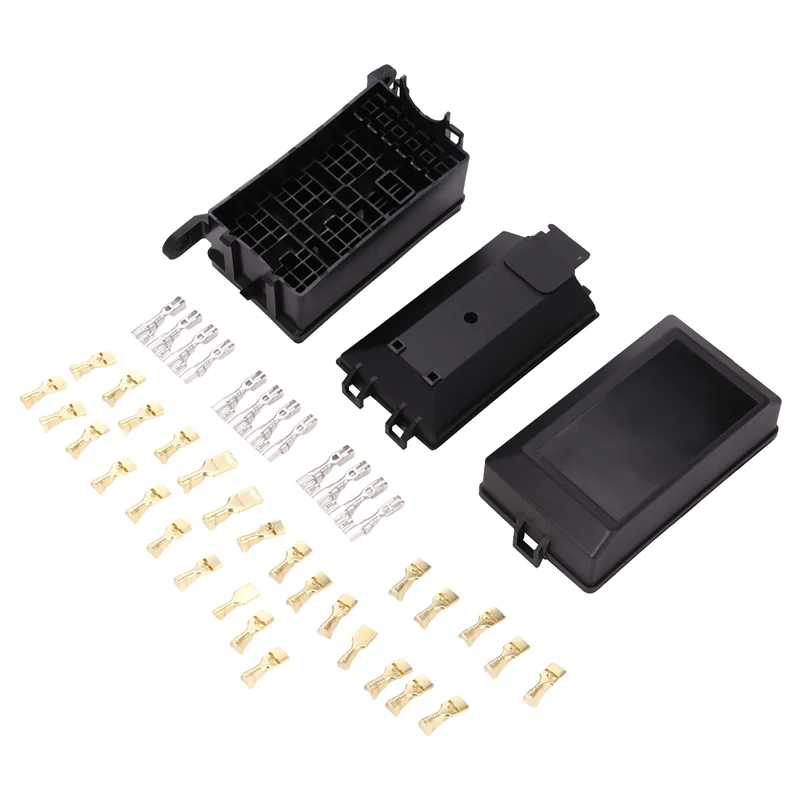 Fuse-Relay Box 5-Fuse Holders 6 Relay Block Holders Fuse-Block 12V Fuse-Box Car
Fuse-Relay Box 5-Fuse Holders 6 Relay Block Holders Fuse-Block 12V Fuse-Box Car