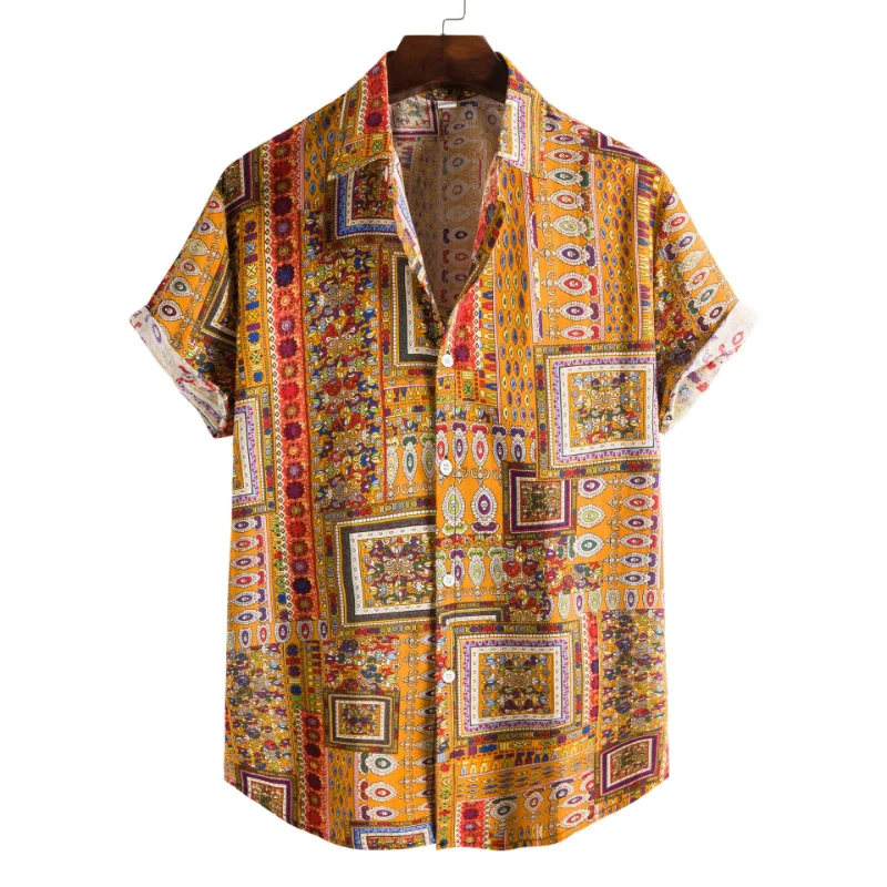 Camisas Para Hombre 2022 New Men's Fashion Trend Casual Cotton and Linen Short Sleeve Printed Shirt Men Clothing
Camisas Para Hombre 2022 New Men's Fashion Trend Casual Cotton and Linen Short Sleeve Printed Shirt Men Clothing