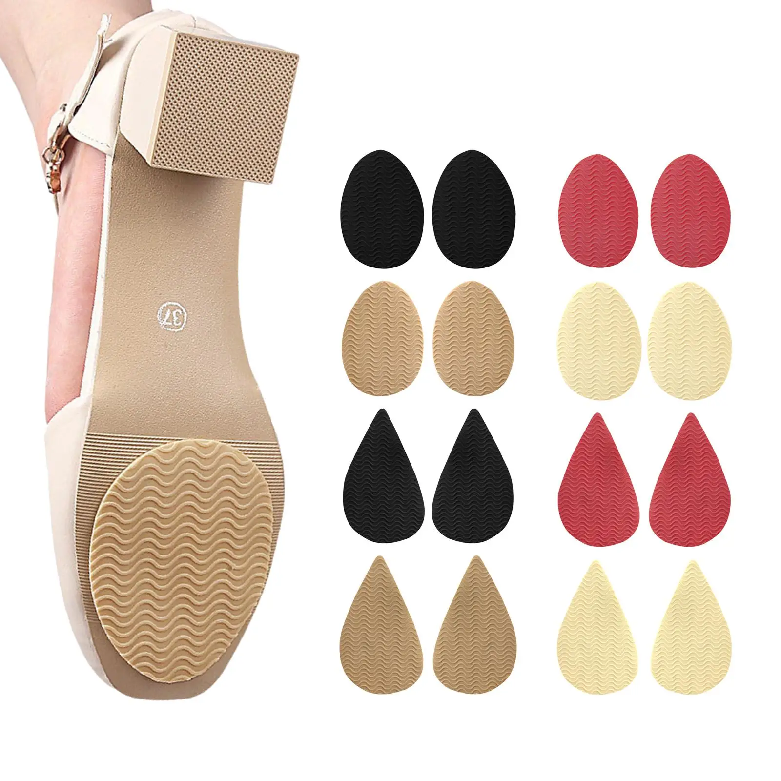 1 Pads, Anti Slip Rubber Noise Reduction Self Sole Protectors s, for High Heels.
1 Pads, Anti Slip Rubber Noise Reduction Self Sole Protectors s, for High Heels.