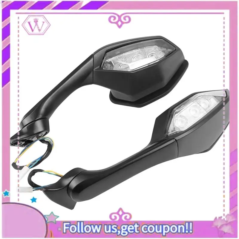 Motorcycle Rear View Mirrors With Turn Signals For R1 R6 YZF-R1 YZF-R6 2017 2018 2019 2020
Motorcycle Rear View Mirrors With Turn Signals For R1 R6 YZF-R1 YZF-R6 2017 2018 2019 2020