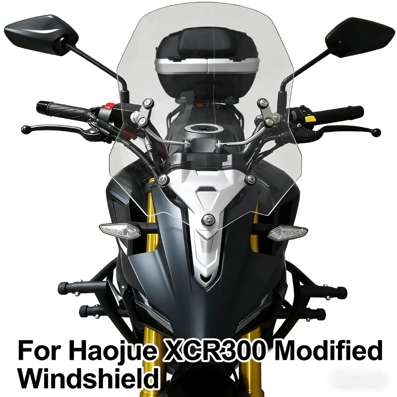 For Haojue XCR300 Motorcycle Modified Windshield Modified Windshield XCR300-2 Deflector High-definition Transparent Windshield
For Haojue XCR300 Motorcycle Modified Windshield Modified Windshield XCR300-2 Deflector High-definition Transparent Windshield
