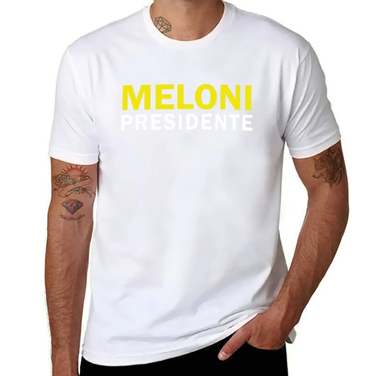 Giorgia Meloni Presidente T-Shirt man t shirts for men casual cotton t shirts high quality T-Shirt
Giorgia Meloni Presidente T-Shirt man t shirts for men casual cotton t shirts high quality T-Shirt