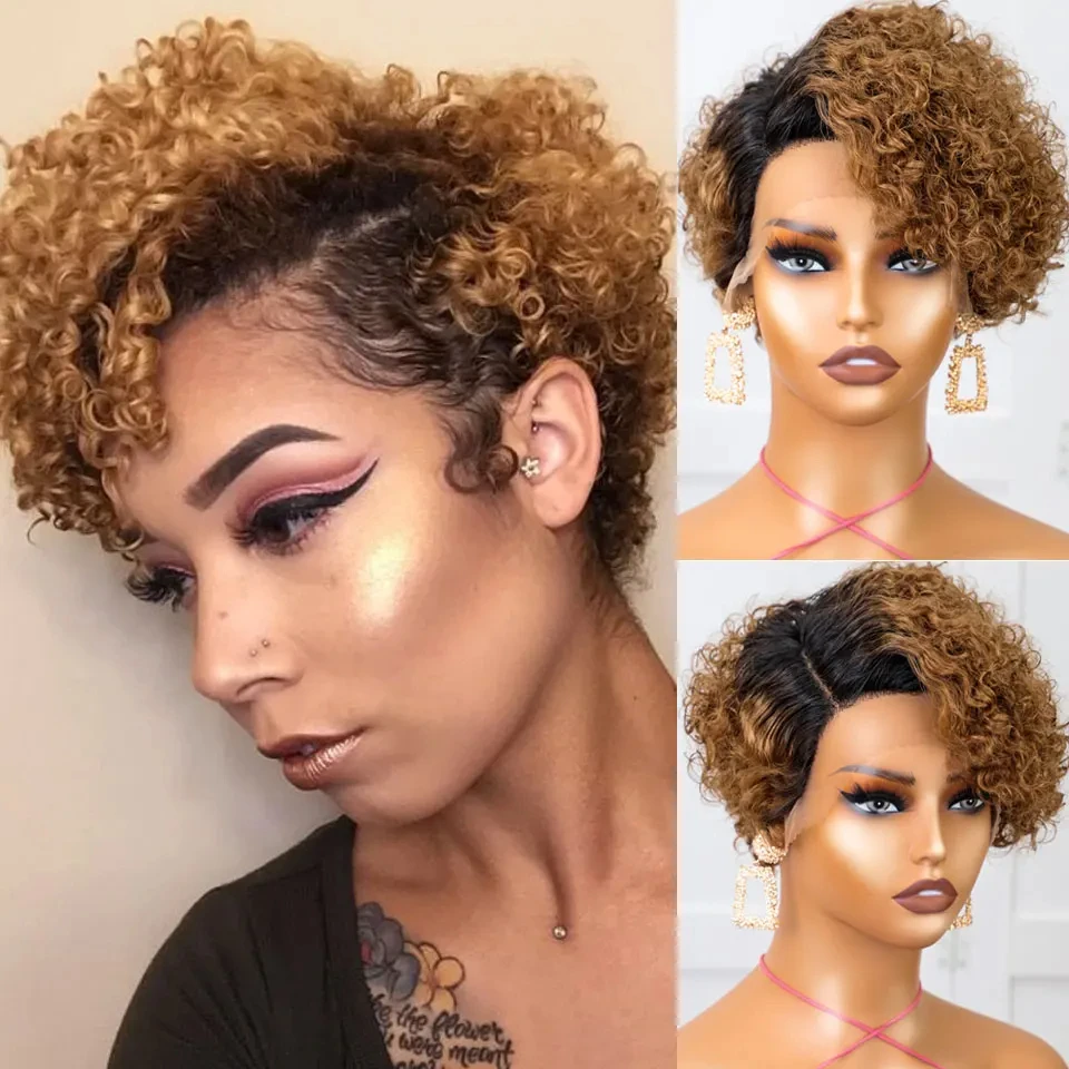 Pixie Cut Wig Short Bob Curly Human Hair Wig 13x1 Lace Front Transparent Deep Curly Hair Lace Wig Natural Hairline US Shipping
Pixie Cut Wig Short Bob Curly Human Hair Wig 13x1 Lace Front Transparent Deep Curly Hair Lace Wig Natural Hairline US Shipping