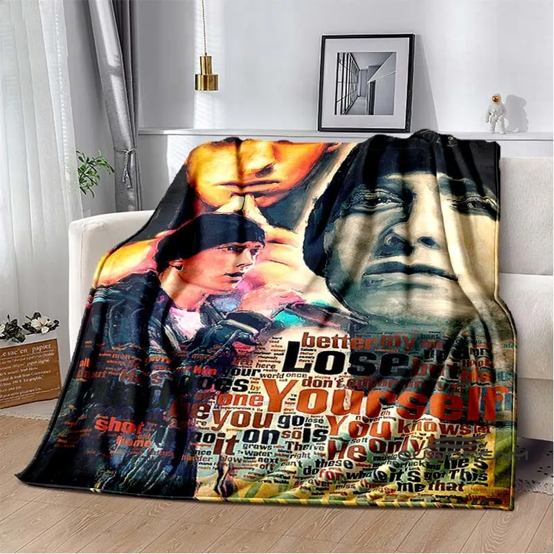 Flannel Blanket for Sofa Living Room Bedroom Study Room Eminem Hip Hop Singer Travel Home Hiking Picnic Bed Super Soft Birthday
Flannel Blanket for Sofa Living Room Bedroom Study Room Eminem Hip Hop Singer Travel Home Hiking Picnic Bed Super Soft Birthday