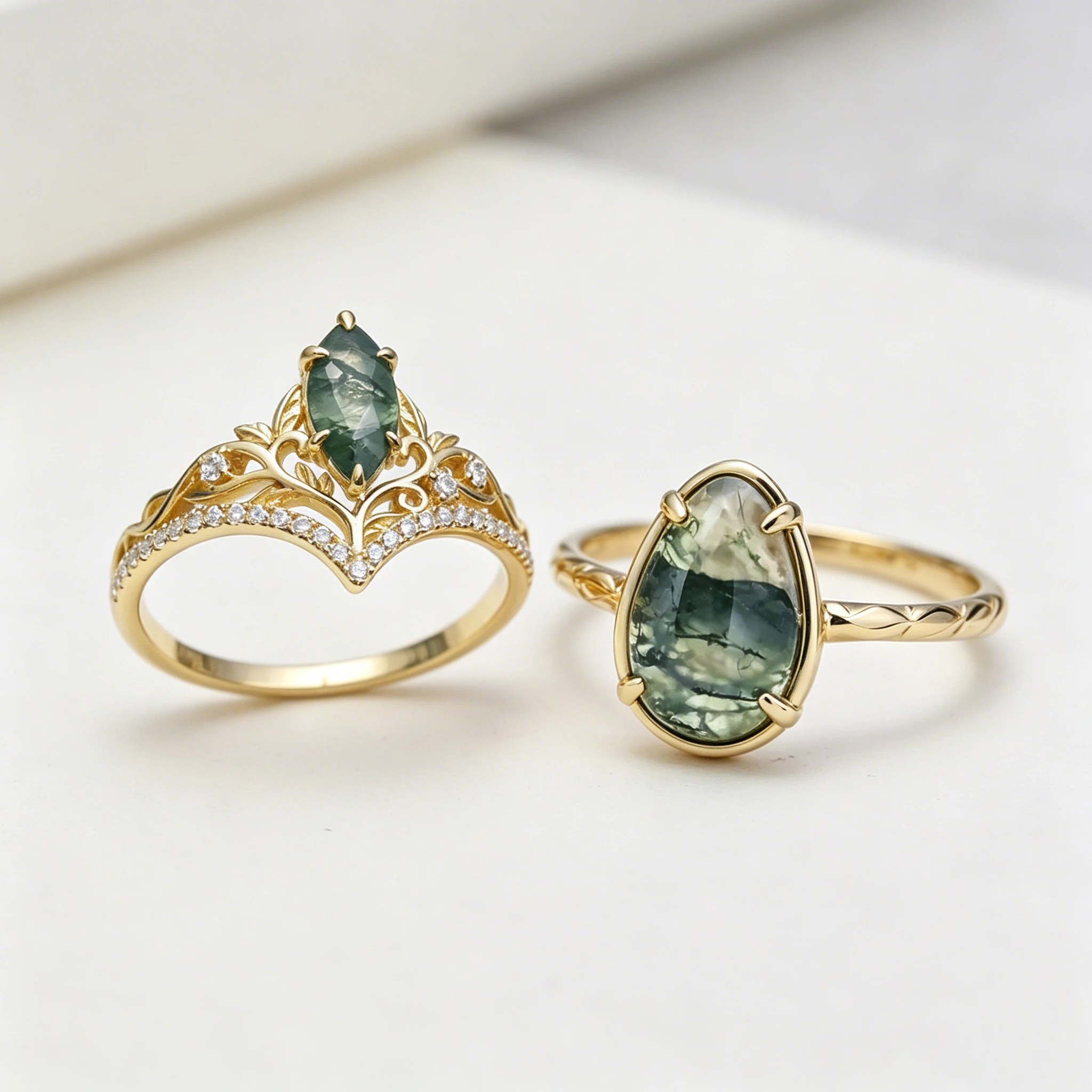 LAMOON Natrual Green Agate Ring Gemstone For Women 925 Sterling Silver Palace Style Gold Plated Fine Jewelry Accessories RI416
LAMOON Natrual Green Agate Ring Gemstone For Women 925 Sterling Silver Palace Style Gold Plated Fine Jewelry Accessories RI416