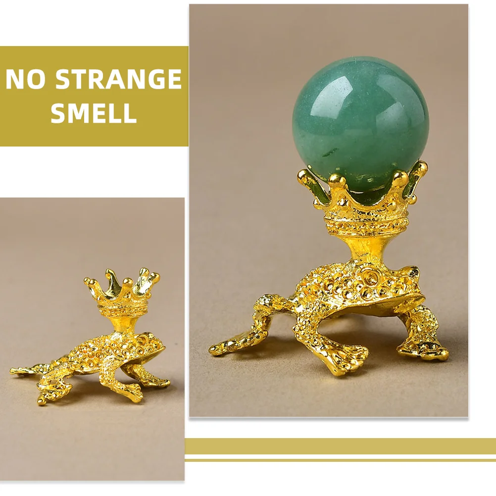 Crystal Ball Holder Crown Frog Alloy Stand Crystal Sphere Display Rack Decorative Home Display Balls Displaying Base
Crystal Ball Holder Crown Frog Alloy Stand Crystal Sphere Display Rack Decorative Home Display Balls Displaying Base