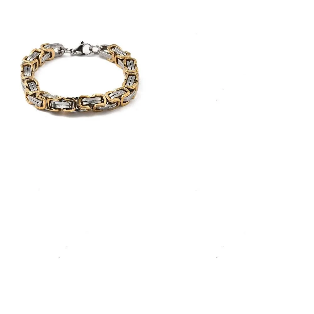 1Pc 304 Stainless Steel Chain Bracelets Golden Stainless Steel Color 8-1/2 inch(21.5cm)
1Pc 304 Stainless Steel Chain Bracelets Golden Stainless Steel Color 8-1/2 inch(21.5cm)