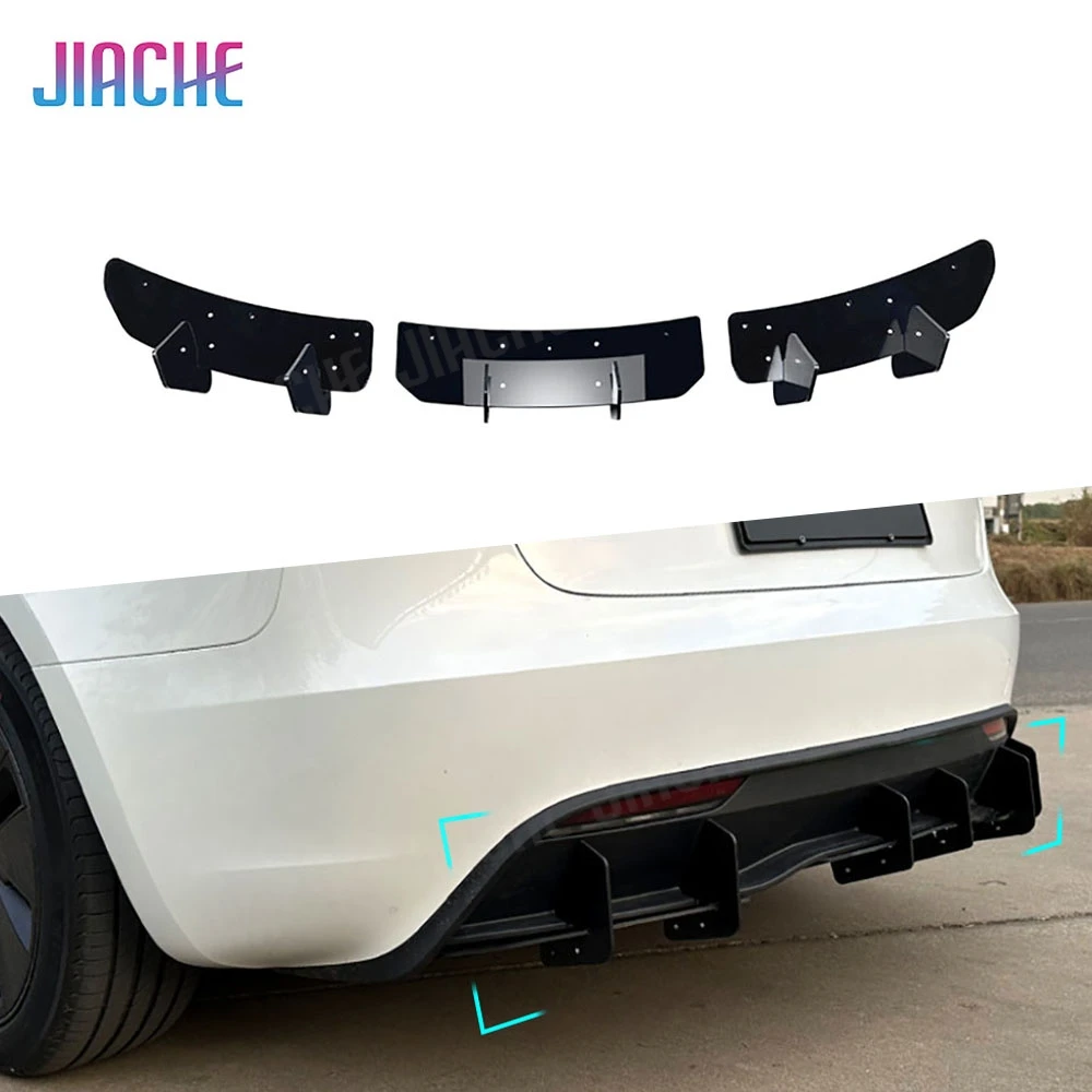 ABS Rear Lip Diffuser Spoiler for Tesla Model 3 2023 +Skid Plate Car Bumper Guard Car Styling
ABS Rear Lip Diffuser Spoiler for Tesla Model 3 2023 +Skid Plate Car Bumper Guard Car Styling