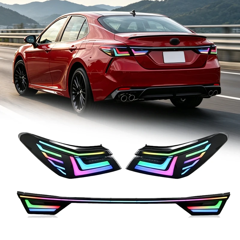 Фонари задние TYPY для Toyota Camry, RGB, 2018-2024, DRL, полностью светодиодные, стоп-сигналы, автозапчасти
Фонари задние TYPY для Toyota Camry, RGB, 2018-2024, DRL, полностью светодиодные, стоп-сигналы, автозапчасти