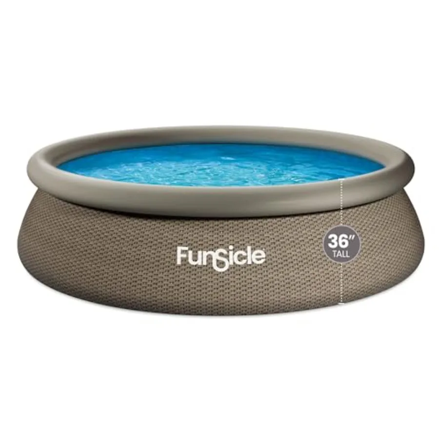 12' x 36 Round Above Ground Swimming Pool with Triple Basketweave Print FiltraBoost 800 GPH Filter Pump Type D Filter Cartridge
12' x 36 Round Above Ground Swimming Pool with Triple Basketweave Print FiltraBoost 800 GPH Filter Pump Type D Filter Cartridge