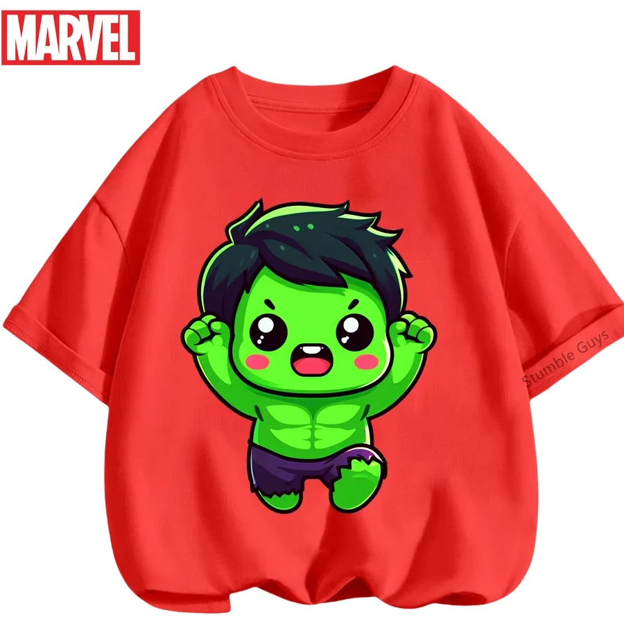 Футболка Marvel Avengers Hulk, летняя дышащая футболка с короткими рукавами для мальчиков и девочек, мягкая футболка с изображением супергероя
Футболка Marvel Avengers Hulk, летняя дышащая футболка с короткими рукавами для мальчиков и девочек, мягкая футболка с изображением супергероя