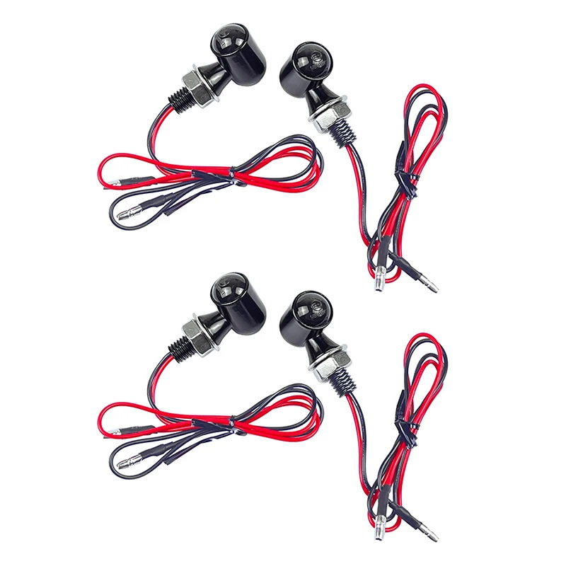 4pcs Retro Motorcycle Modification Turn Signal Indicators Light Amber Lighting Motorbike Lamp Mini Turn Signal Lamp Metal Shell 
4pcs Retro Motorcycle Modification Turn Signal Indicators Light Amber Lighting Motorbike Lamp Mini Turn Signal Lamp Metal Shell
