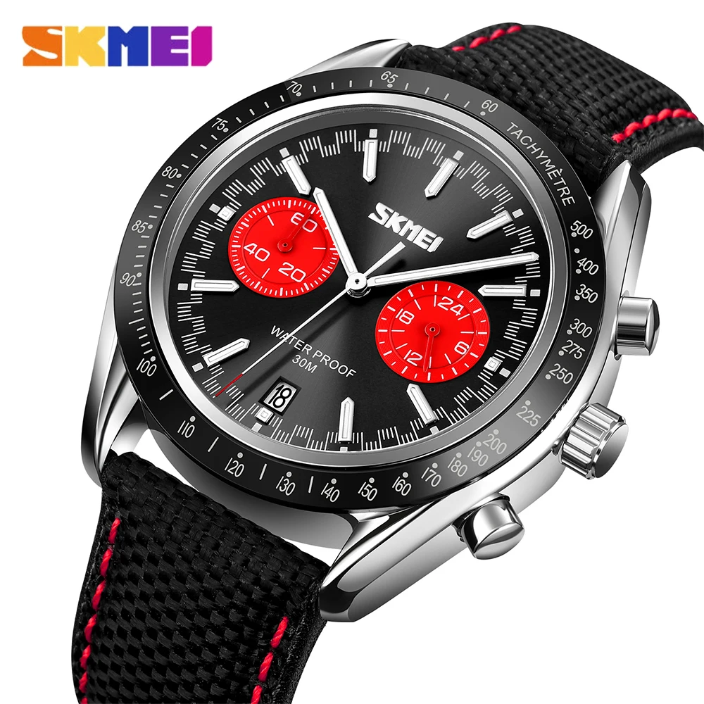 SKMEI Brand Sport Watches for Men Luxury Black Leather Strap Chronograph Quartz Watch Military Male Waterproof Wrist Watches
SKMEI Brand Sport Watches for Men Luxury Black Leather Strap Chronograph Quartz Watch Military Male Waterproof Wrist Watches