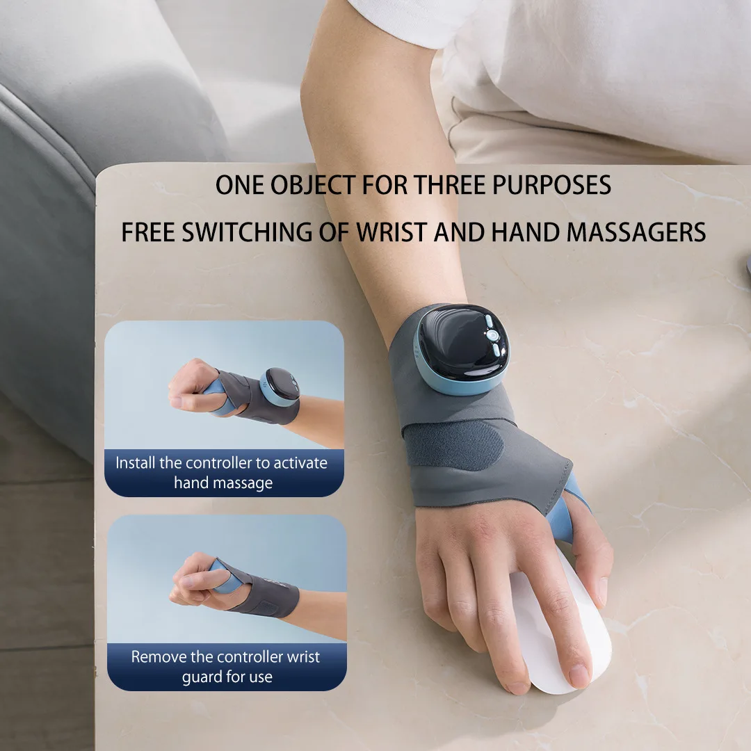 New EMS smart tendon sheath hand heating wrist guard hot compress breathable detachable hand sprain massage protective gear
New EMS smart tendon sheath hand heating wrist guard hot compress breathable detachable hand sprain massage protective gear