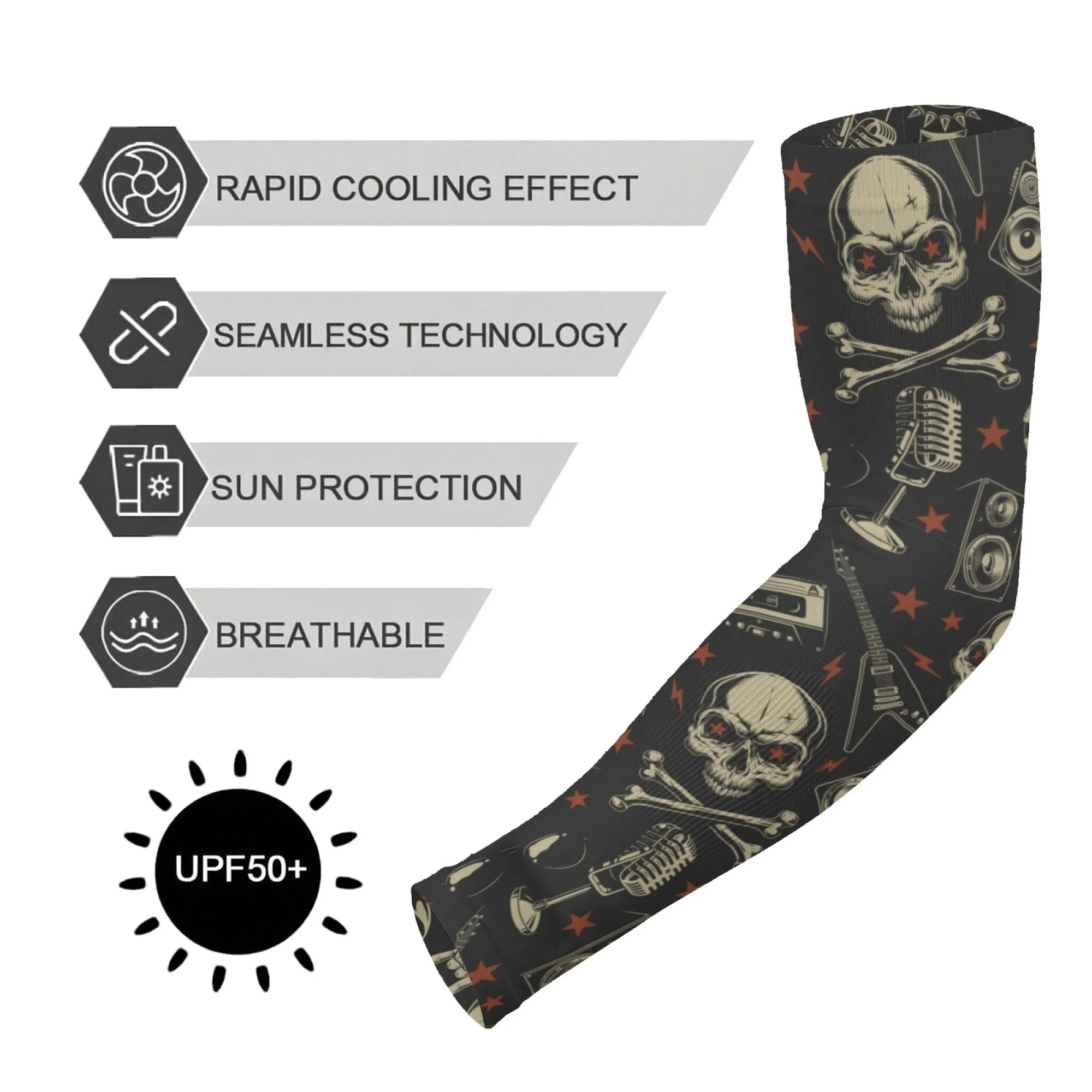 Retro Rock Print Ice Arm Sleeves Unisex Non-slip Quick-drying Protective Sleeves Gardening Outdoor Sports Protective Sleeves
Retro Rock Print Ice Arm Sleeves Unisex Non-slip Quick-drying Protective Sleeves Gardening Outdoor Sports Protective Sleeves