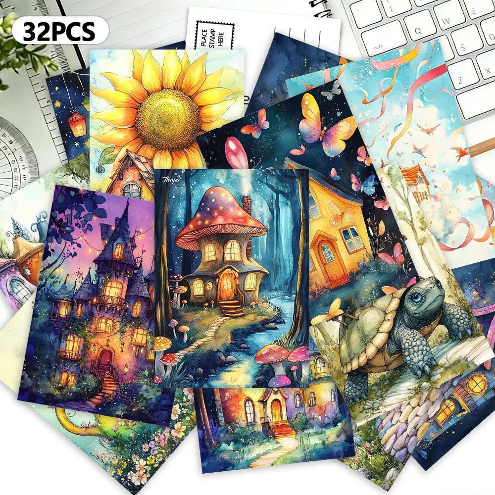32pcs,Hand-painted Magic Castle,Postcards, Decoration/Greeting Cards/Postcards,High-definition Printing,Collectible and Mailable
32pcs,Hand-painted Magic Castle,Postcards, Decoration/Greeting Cards/Postcards,High-definition Printing,Collectible and Mailable