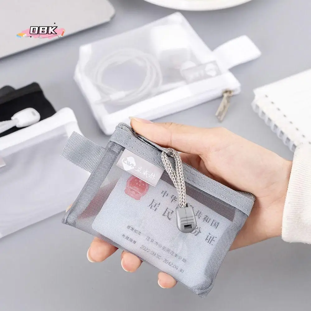 Transparent Student Earphone Data Line ID Card Credit Card Coin Purse Mesh Card Bag Sundries Organizer Key Storage Bag
Transparent Student Earphone Data Line ID Card Credit Card Coin Purse Mesh Card Bag Sundries Organizer Key Storage Bag