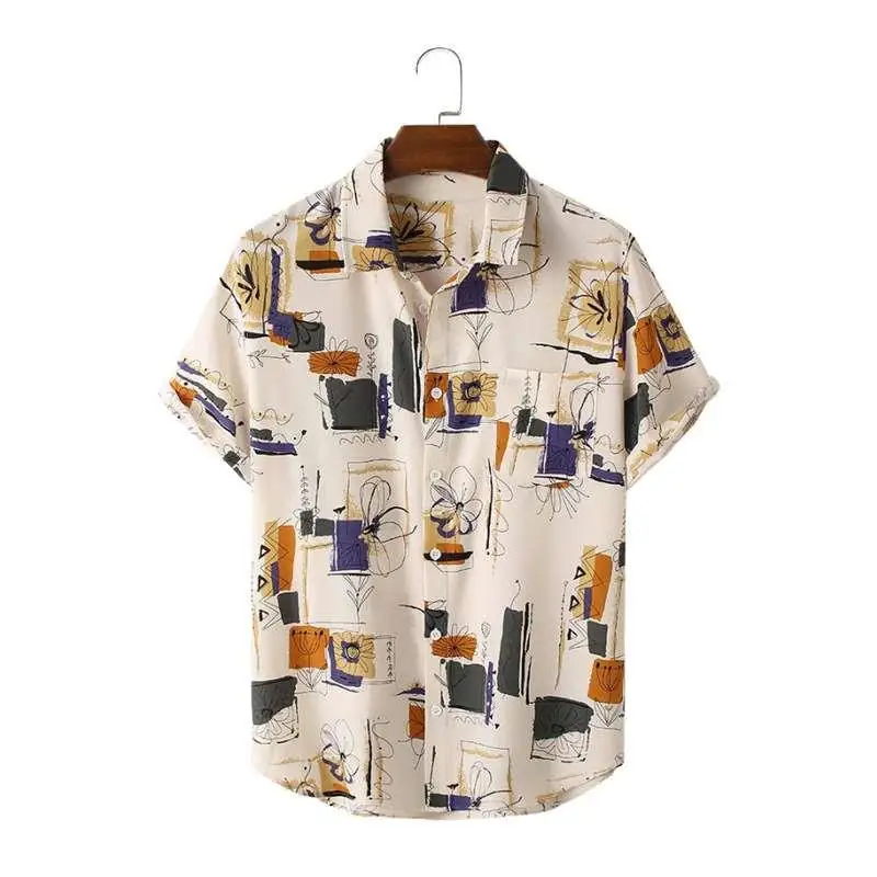 Летняя мужская рубашка 2023 года: модный принт, отложной воротник, повседневный свободный крой, легкий хлопок
Летняя мужская рубашка 2023 года: модный принт, отложной воротник, повседневный свободный крой, легкий хлопок