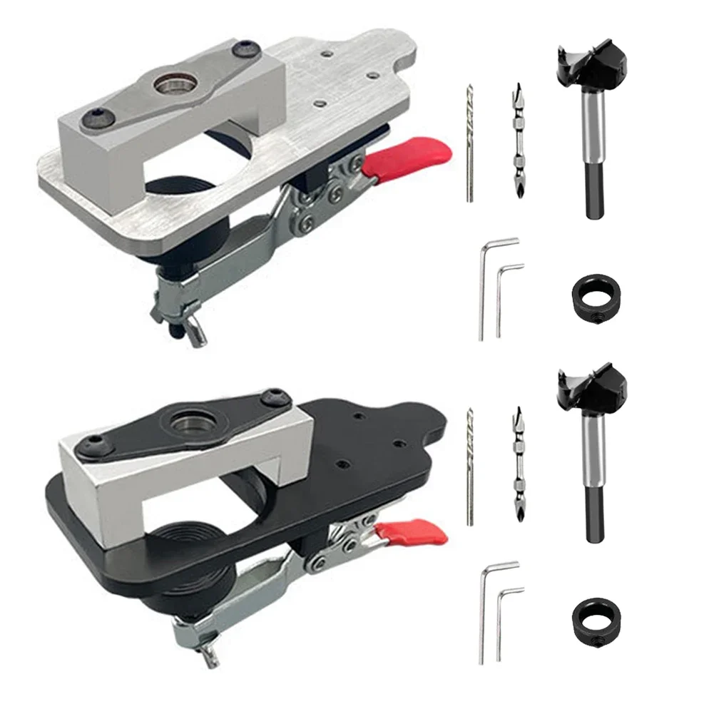 Woodworking Hinge Hole Locator Kit 35mm Aluminum Alloy Hinge Puncher Multifunction Wood Locator Woodworking Tools Parts
Woodworking Hinge Hole Locator Kit 35mm Aluminum Alloy Hinge Puncher Multifunction Wood Locator Woodworking Tools Parts