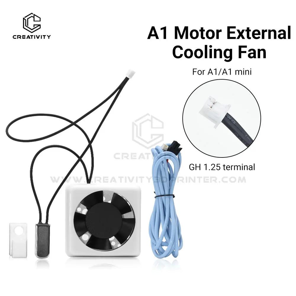 Extrusion Motor Cooling Fan Kit For bamboo lab A1 A1 mini Auto Control High-efficiency Silent Fan for A1 a1 mini 3D printer Part
Extrusion Motor Cooling Fan Kit For bamboo lab A1 A1 mini Auto Control High-efficiency Silent Fan for A1 a1 mini 3D printer Part
