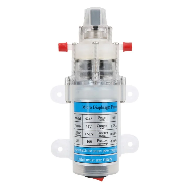 12V 15W Mute Food Grade Water Pump Self Priming DC Micro Diaphragm Pump
12V 15W Mute Food Grade Water Pump Self Priming DC Micro Diaphragm Pump