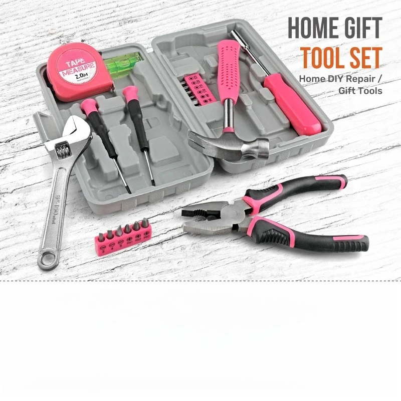 Home Maintenance Hand Tools Set Suitable for Hi-Spec 24PCs Pink DIY Tool Kit with Electric Pen & CR-V Steel hex socket
Home Maintenance Hand Tools Set Suitable for Hi-Spec 24PCs Pink DIY Tool Kit with Electric Pen & CR-V Steel hex socket