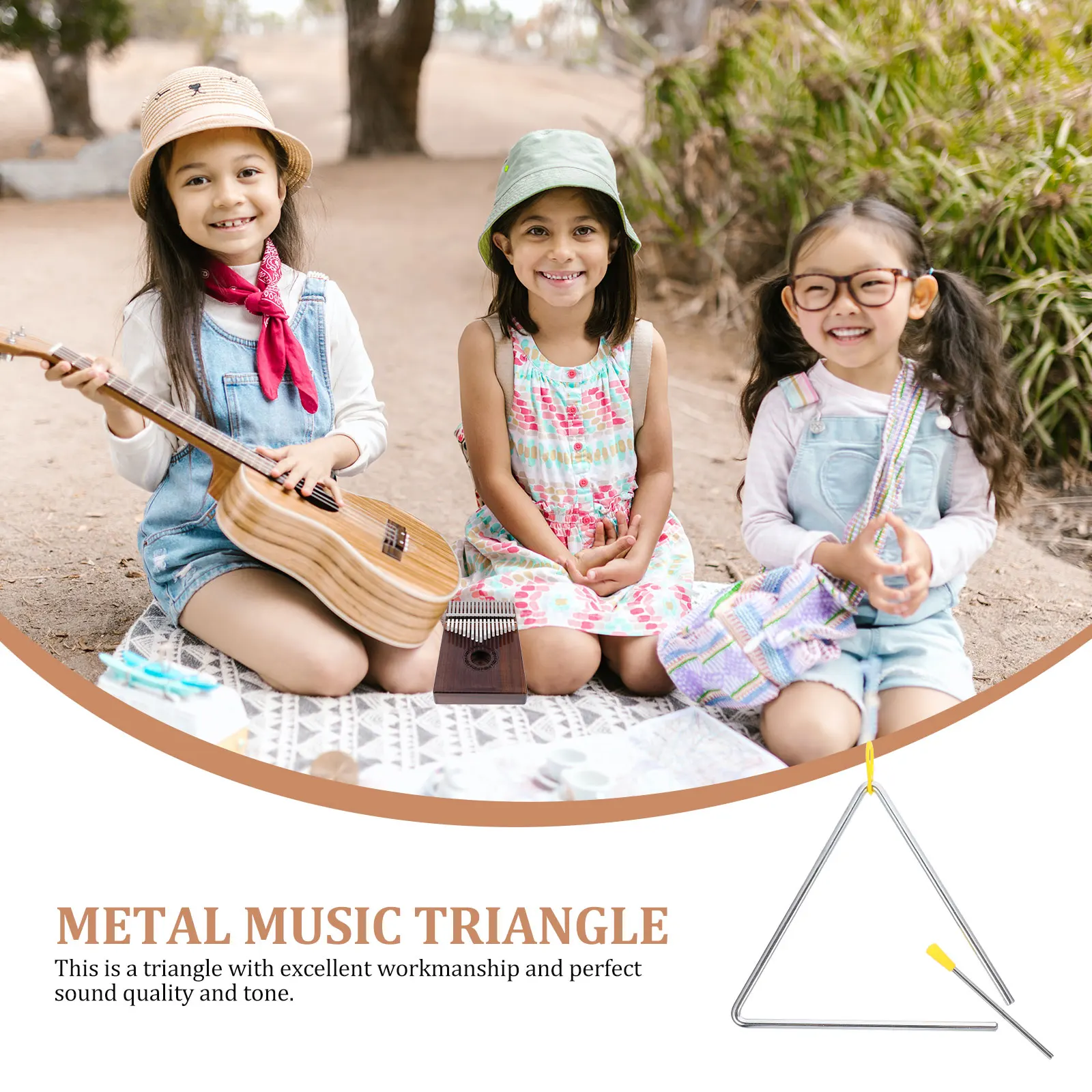 Triangle Bell Kids Musical Instruments Toddler Toys Percussion for Child Metal Preschool Baby
Triangle Bell Kids Musical Instruments Toddler Toys Percussion for Child Metal Preschool Baby