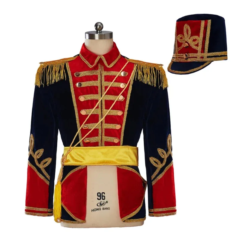 Nutcracker Costume Medieval Royal Military Uniform Jacket Colonial Tuxedo George Washington Regency Jacket With Hat For Men Cosp
Nutcracker Costume Medieval Royal Military Uniform Jacket Colonial Tuxedo George Washington Regency Jacket With Hat For Men Cosp