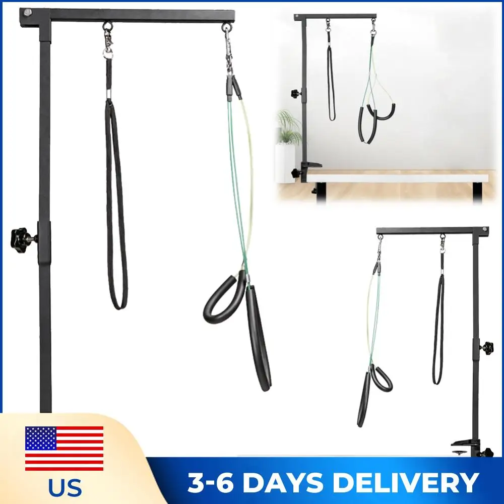 Suspender Grooming Table Arm Support Height Adjustable Dog Shower Stand Stainless Steel Telescopic Pet Grooming Stand with Sling
Suspender Grooming Table Arm Support Height Adjustable Dog Shower Stand Stainless Steel Telescopic Pet Grooming Stand with Sling