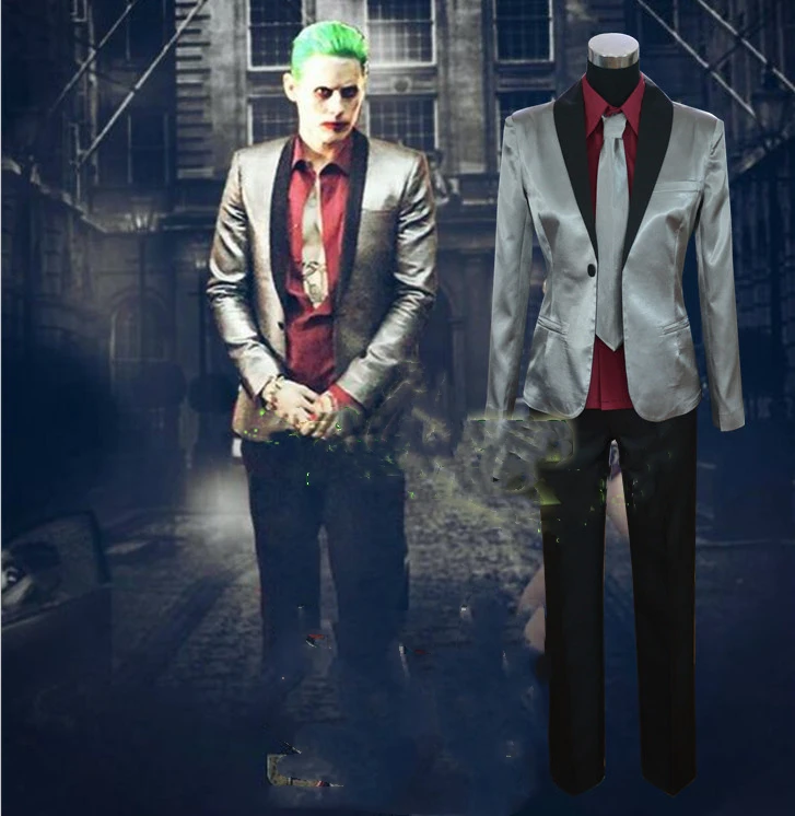 High-quality Jared Leto Cosplay Suit male clown Halloween mens Movie cosplay Costume Full sets Nightclub stage show
High-quality Jared Leto Cosplay Suit male clown Halloween mens Movie cosplay Costume Full sets Nightclub stage show