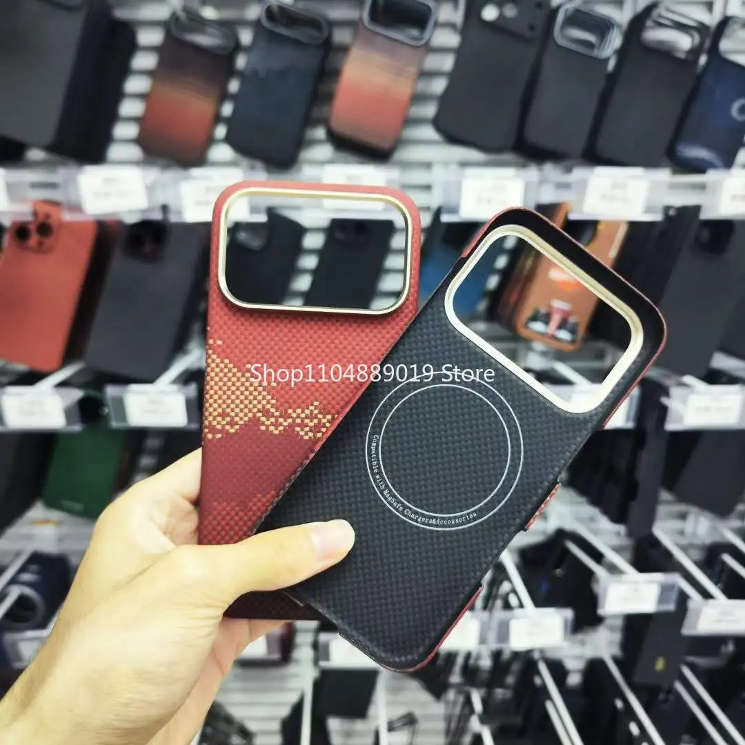 Для iPhone 17 Pro Max/17 Pro/17 Магнитный чехол для MagSafe | Ультратонкий и легкий защитный чехол из арамидного углеродного волокна
Для iPhone 17 Pro Max/17 Pro/17 Магнитный чехол для MagSafe | Ультратонкий и легкий защитный чехол из арамидного углеродного волокна