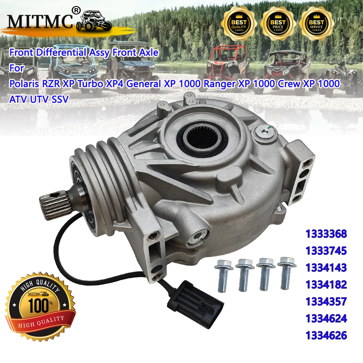 Front Differential Assy Front Axle For Polaris RZR XP Turbo XP4 General XP 1000 Ranger XP 1000 Crew XP 1000 ATV UTV SSV 1334626
Front Differential Assy Front Axle For Polaris RZR XP Turbo XP4 General XP 1000 Ranger XP 1000 Crew XP 1000 ATV UTV SSV 1334626