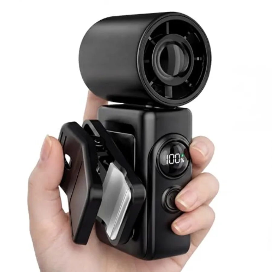 Handheld Fan Portable, 0.26lb Mini Fan, Handheld/Clip-on Dual Mode, 4-Speed and long lasting, USB-C Fast Charge and Power Displ
Handheld Fan Portable, 0.26lb Mini Fan, Handheld/Clip-on Dual Mode, 4-Speed and long lasting, USB-C Fast Charge and Power Displ