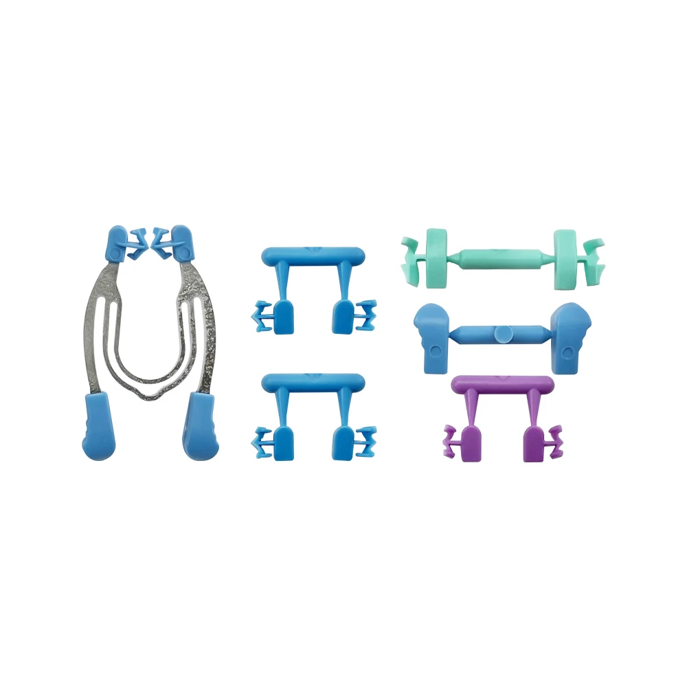 Стоматологическая матрица, крестообразный секционный профиль, матричный зажим, клин, металлический пружинный зажим, кольцо, плоскогубцы, набор формовочных инструментов
Стоматологическая матрица, крестообразный секционный профиль, матричный зажим, клин, металлический пружинный зажим, кольцо, плоскогубцы, набор формовочных инструментов