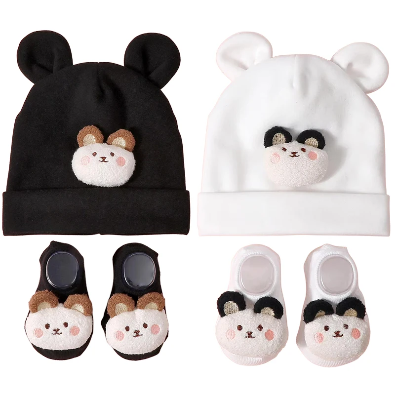 Newborn Cute Beanie Hat+Cartoon Socks Set for Baby Boy Girl Cotton Casual Photography Props Soft Headwear Baby Stuff Infant Sock
Newborn Cute Beanie Hat+Cartoon Socks Set for Baby Boy Girl Cotton Casual Photography Props Soft Headwear Baby Stuff Infant Sock