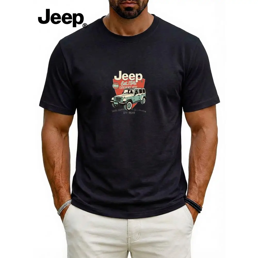 Мужская спортивная футболка высокого качества Jeep, дышащая, удобная, повседневная футболка с коротким рукавом
Мужская спортивная футболка высокого качества Jeep, дышащая, удобная, повседневная футболка с коротким рукавом