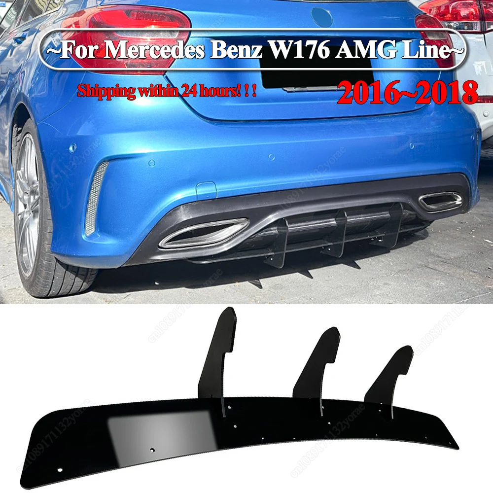 Для Mercedes Benz A Class W176 AMG Line 2016-2018 хэтчбек задний бампер губ диффузор спойлер сплиттер Bodykit тюнинг глянцевый черный 
Для Mercedes Benz A Class W176 AMG Line 2016-2018 хэтчбек задний бампер губ диффузор спойлер сплиттер Bodykit тюнинг глянцевый черный
