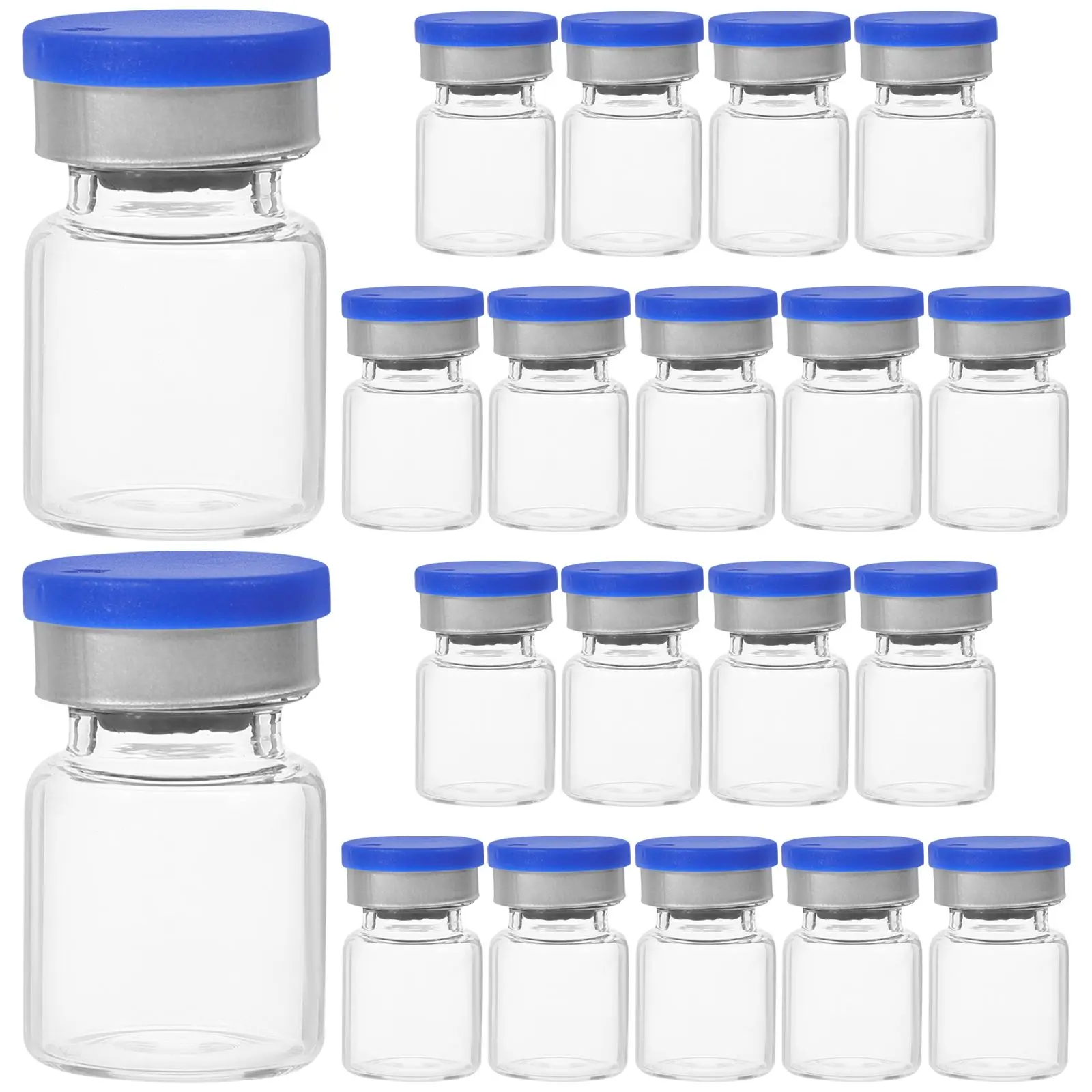 20 Pcs 22x60mm Glass Vials Essential Oil Bottling Laboratory Sample Storage Vials 12ml Clear Tiny Bottles Secure Sealing Cap
20 Pcs 22x60mm Glass Vials Essential Oil Bottling Laboratory Sample Storage Vials 12ml Clear Tiny Bottles Secure Sealing Cap