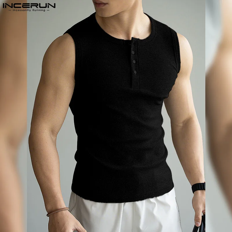 INCERUN Men Tank Tops Solid Color O-neck Sleeveless Summer Casual Male Vests Streetwear Knitted 2025 Fashion Men Clothing S-5XL
INCERUN Men Tank Tops Solid Color O-neck Sleeveless Summer Casual Male Vests Streetwear Knitted 2025 Fashion Men Clothing S-5XL