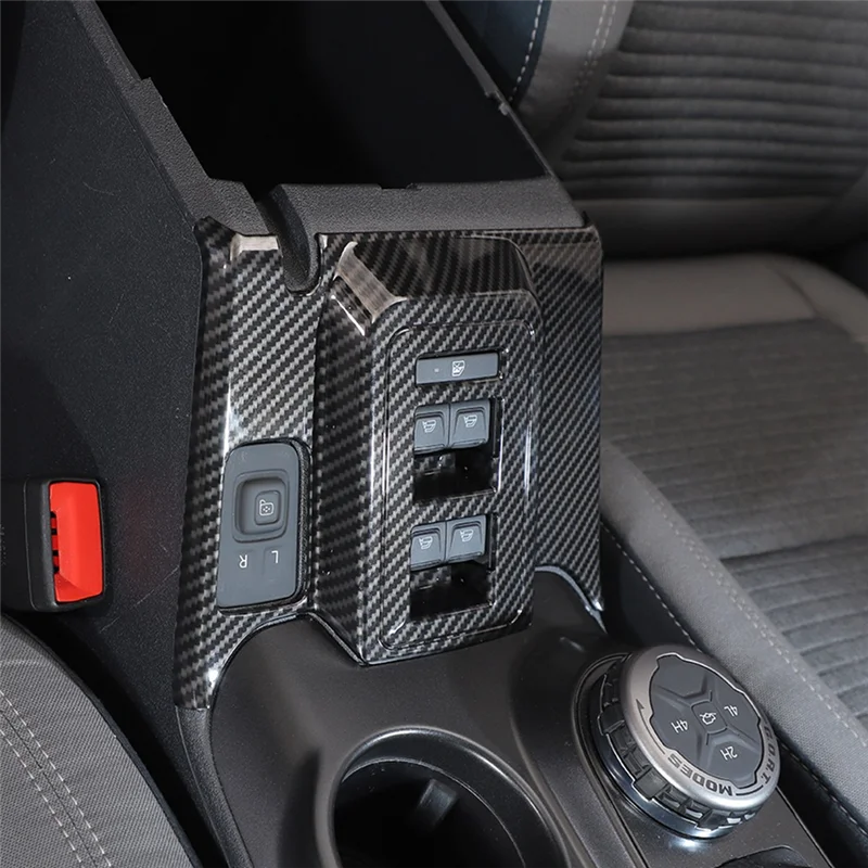 Накладка на панель управления переключателем подъема окна для Ford Bronco 2021-2024, аксессуары из углеродного волокна-AB36
Накладка на панель управления переключателем подъема окна для Ford Bronco 2021-2024, аксессуары из углеродного волокна-AB36