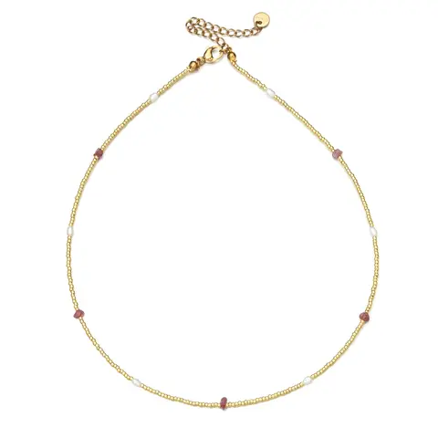 Luxury Freshwater Pearl Necklaces Choker Anniversary Gift Jewelry Wholesale Friend Boho Gold Plated Beads Stone Mixed Simple