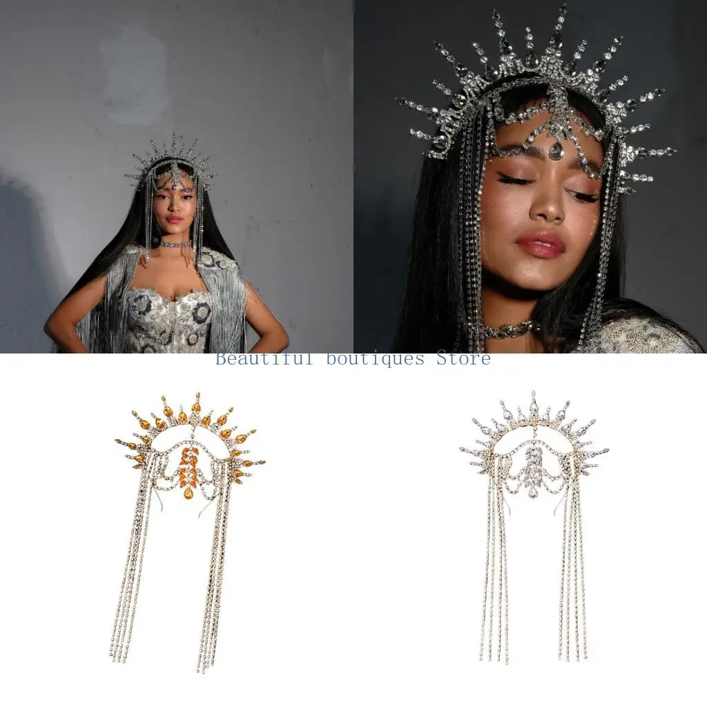 U4LF Rhinestones Crowns Hairband Styling Accessory for Stage Show Outfit Women Wedding and Special Event Stylish Headpiece
U4LF Rhinestones Crowns Hairband Styling Accessory for Stage Show Outfit Women Wedding and Special Event Stylish Headpiece