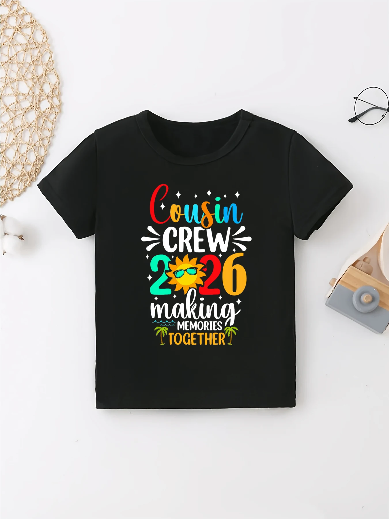 Cousin Crew 2026 Making Memories Together Printed T Shirt Girls/Boys Summer Holiday Travel T-Shirt Funny Kids Clothes
Cousin Crew 2026 Making Memories Together Printed T Shirt Girls/Boys Summer Holiday Travel T-Shirt Funny Kids Clothes