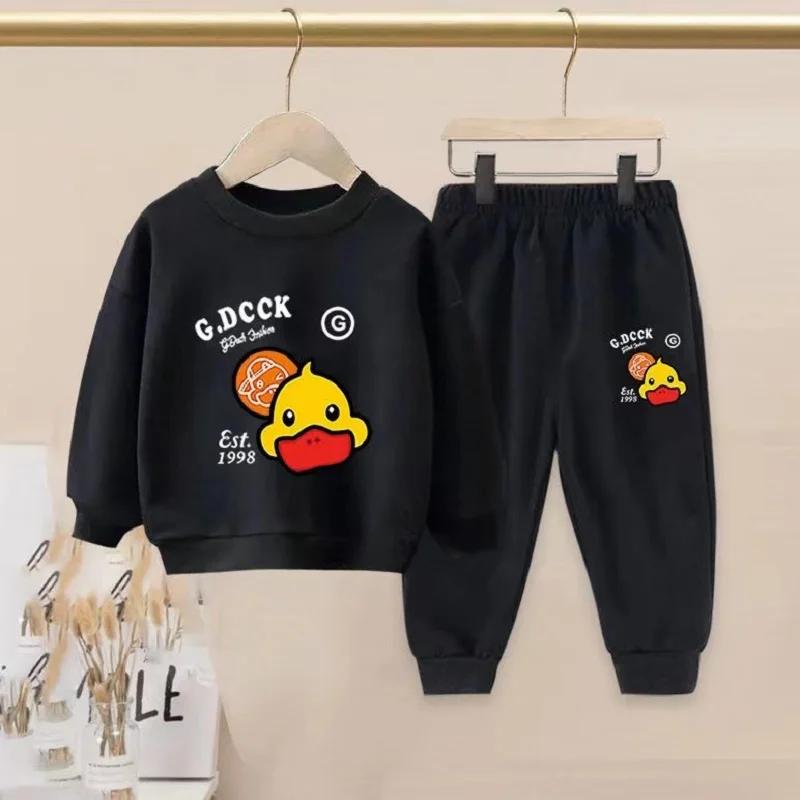 Autumn Kid Boy Clothes Set Children Girls Cartoon Duck Printed Sweatshirt Top And Pants Bottom Suit Long Sleeve Tracksuits
Autumn Kid Boy Clothes Set Children Girls Cartoon Duck Printed Sweatshirt Top And Pants Bottom Suit Long Sleeve Tracksuits