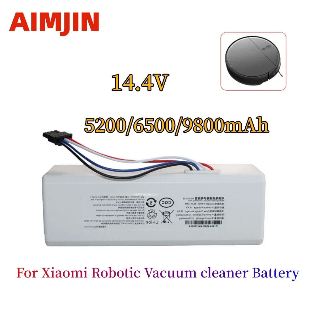 14.4V 5200mAh P1904-4S1P-MM Battery For Xiaomi Mijia 1C STYTJ01ZHM Robot Vacuum Mop Cleaner Accessories Parts
14.4V 5200mAh P1904-4S1P-MM Battery For Xiaomi Mijia 1C STYTJ01ZHM Robot Vacuum Mop Cleaner Accessories Parts