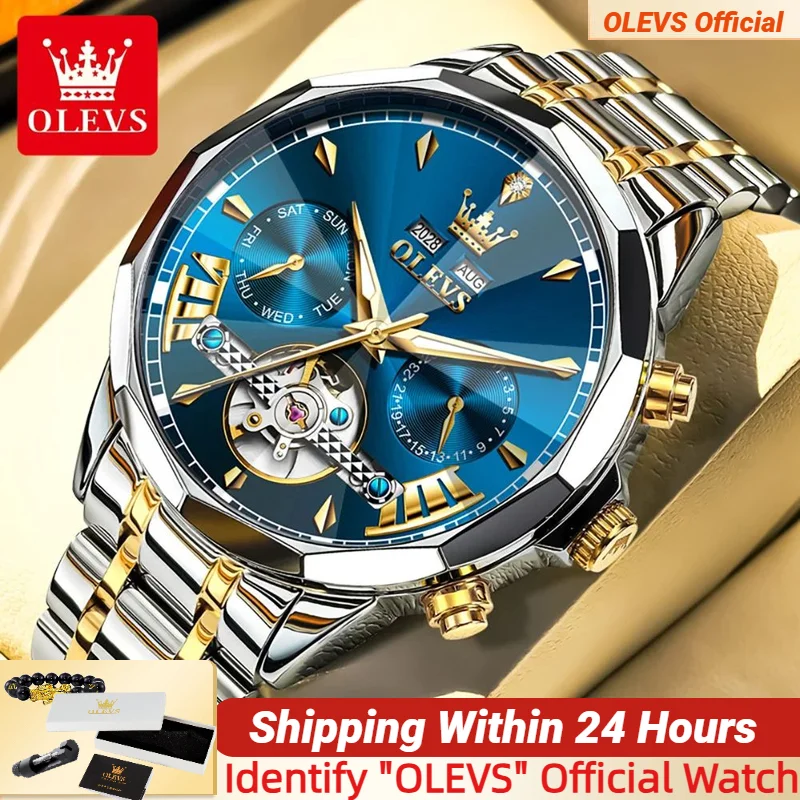 OLEVS 6619 Mens Watch Business Luxury Brand Automatic Mechanical Watch for Men Auto Date Waterproof Original Watches Luxury Men
OLEVS 6619 Mens Watch Business Luxury Brand Automatic Mechanical Watch for Men Auto Date Waterproof Original Watches Luxury Men
