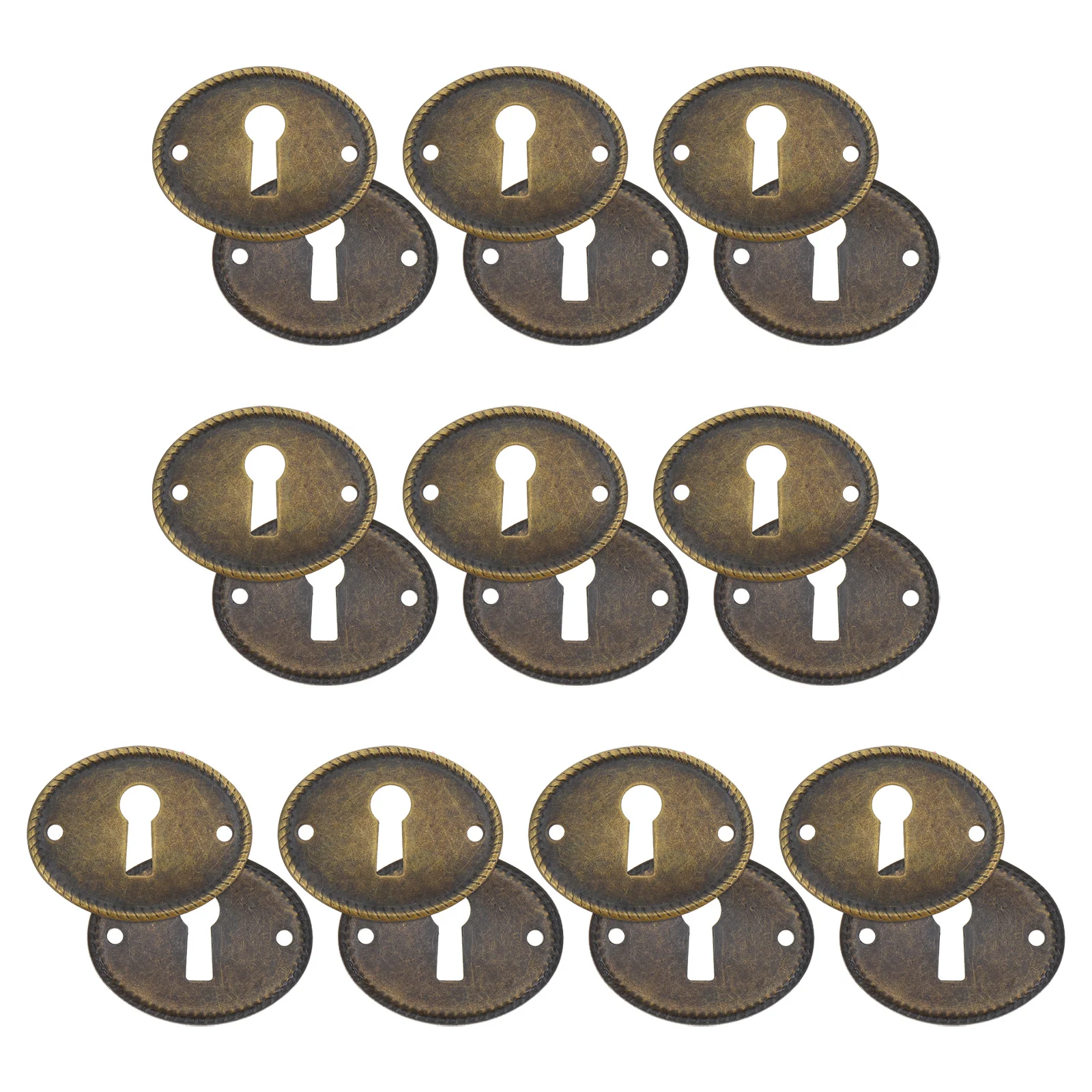 20pcs Vintage Decorative Iron Keyhole Cover Plate For Cabinet Drawer Jewelry Hardware Replacement Oval Plated
20pcs Vintage Decorative Iron Keyhole Cover Plate For Cabinet Drawer Jewelry Hardware Replacement Oval Plated